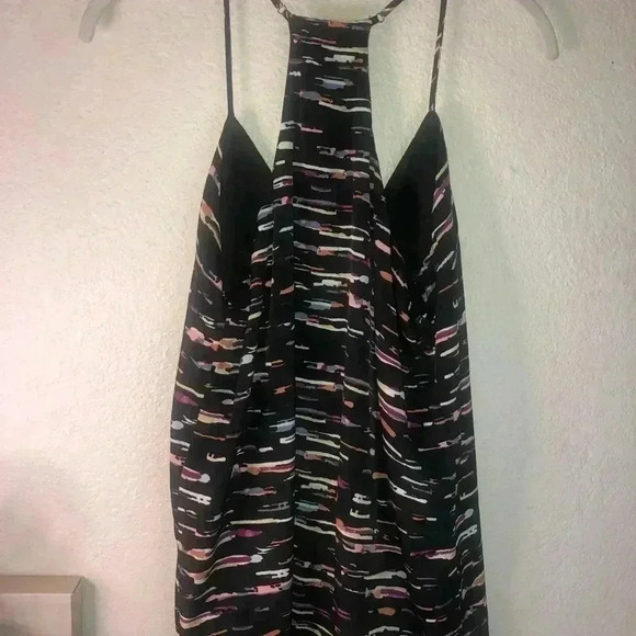 Greylin racerback black cami tank with adjustable straps sz M - Picture 3 of 4